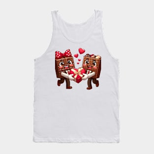 Valentine's Cartoon Delights Tank Top